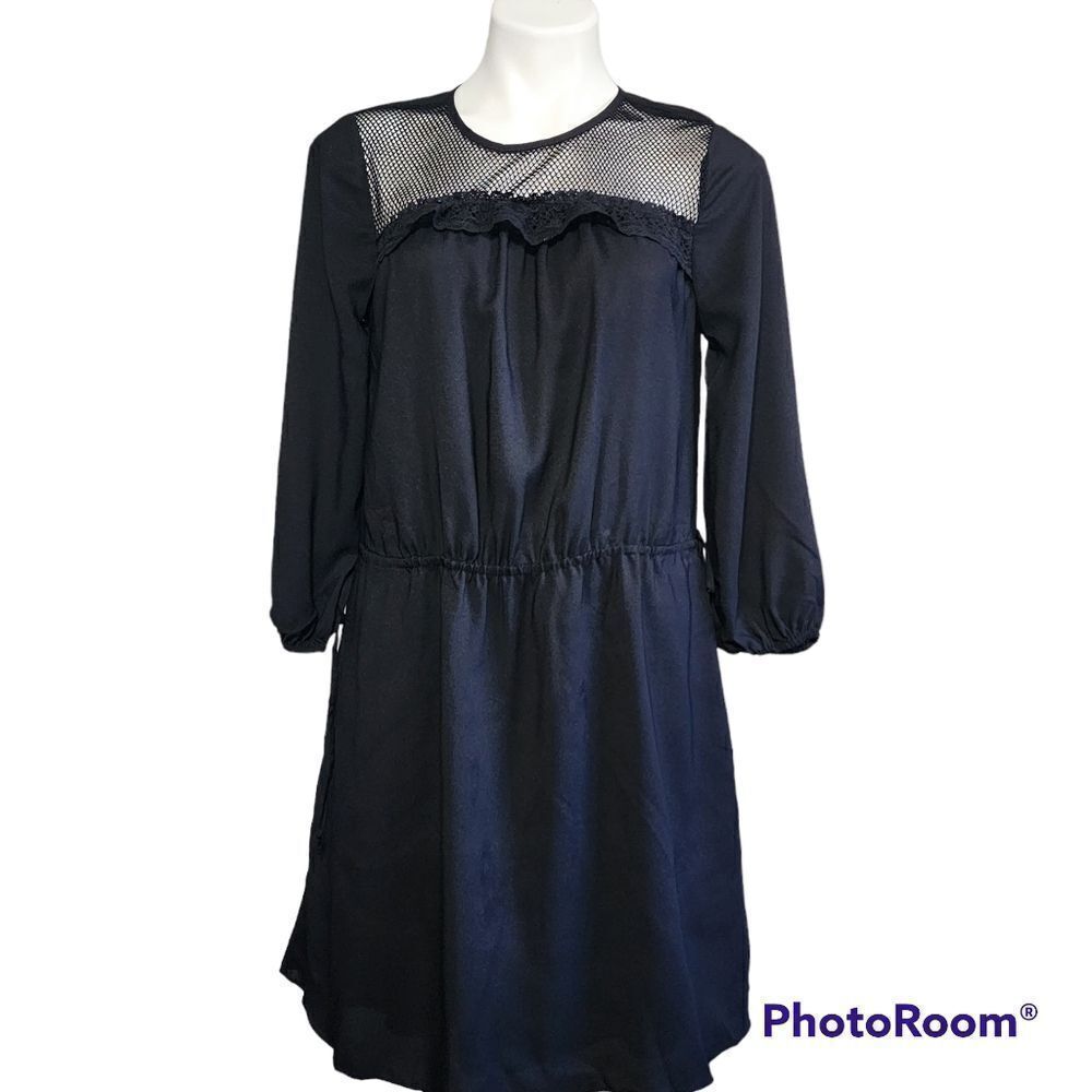 Le Gali Audrianna black mesh top dress